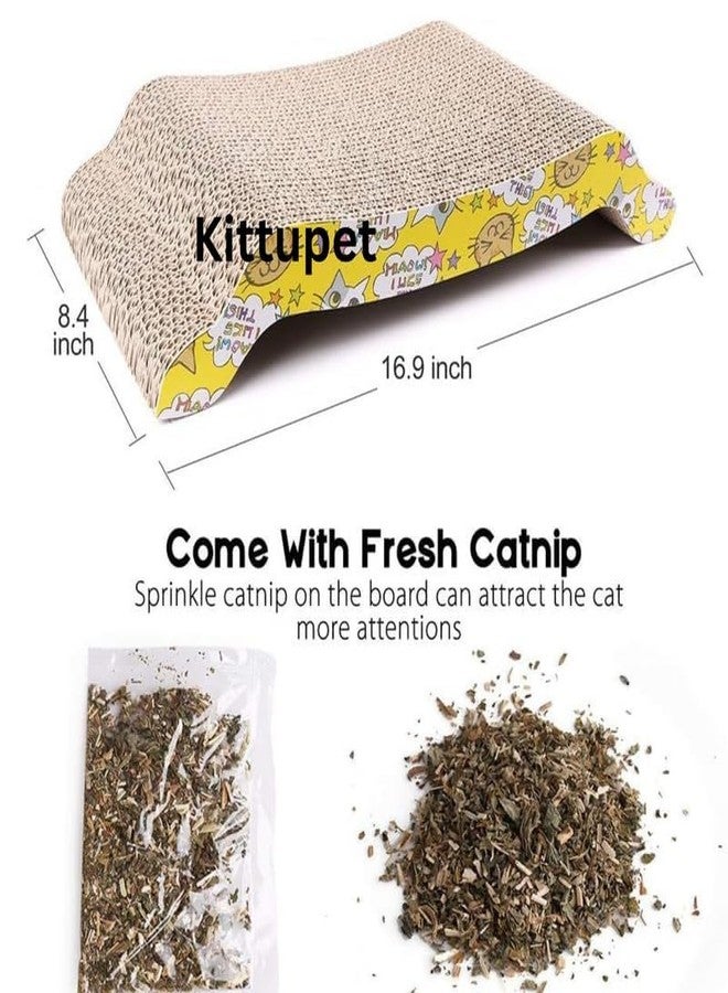 KittuPet Cats Favorite Cat Scratcher Lounge & Bed Brown - Basics Collection Cat Scratcher 1Pcs - Image 2